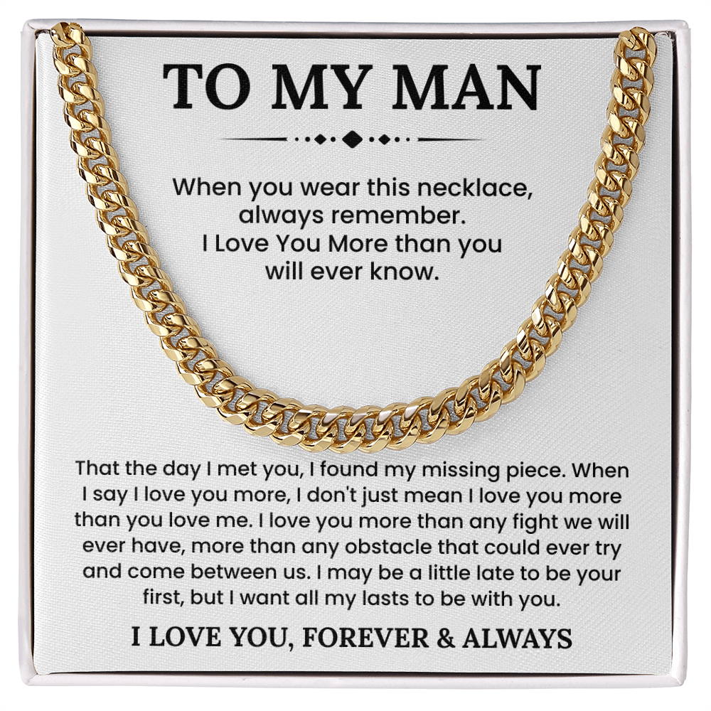 Birthday Valentines Day Necklace Gifts For Him, This chain adds instant charm to your boyfriend's style