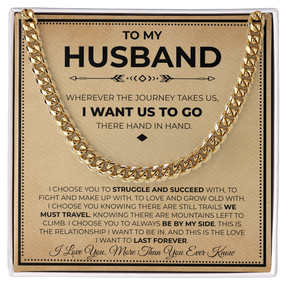 Husband Necklace Gifts From Wife, This chain makes your boyfriend look extra handsome.