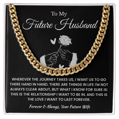 Fiance Necklace Gifts From Fiancee, That chain suits him perfectly