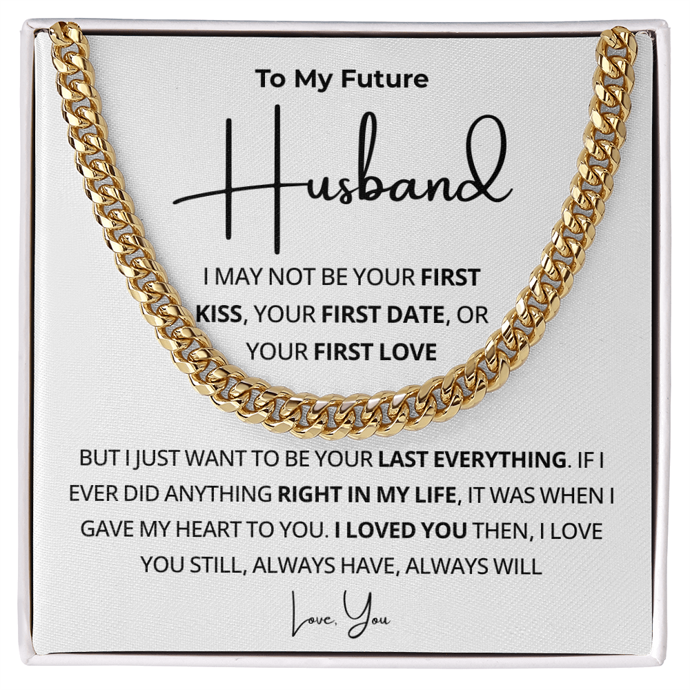 Future Husband Cuban Necklace, Simple chain, handsome effect