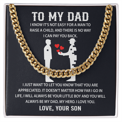 Father's day Necklace Gifts for Dad, Sentimental Gifts for Dad - Christmas Gifts for Dad from Daughter