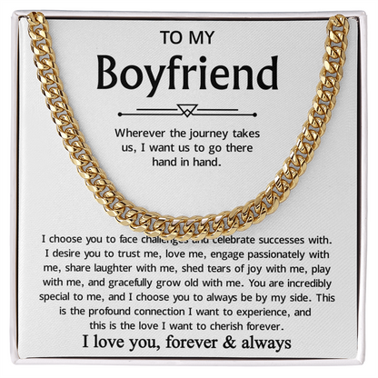 Promise Necklace For Boyfriend, Perfect chain gift for your handsome boyfriend