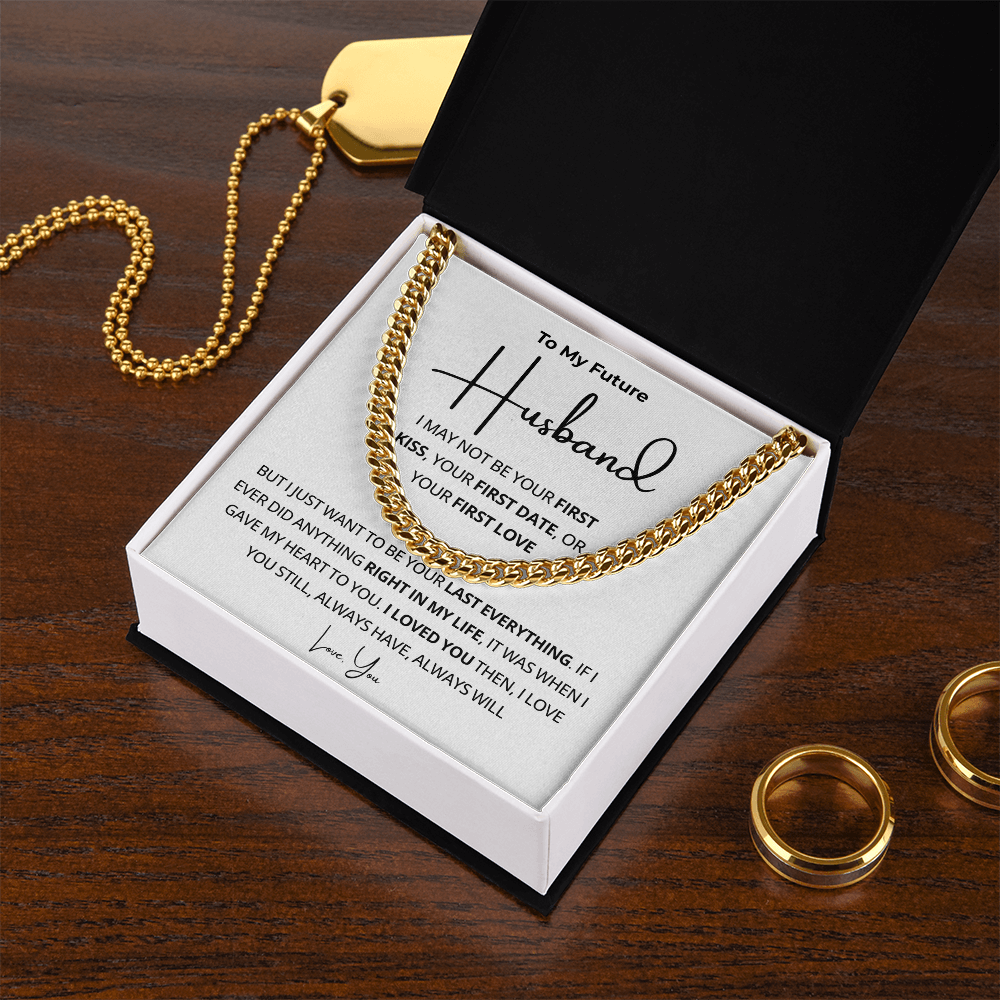 Future Husband Cuban Necklace, Simple chain, handsome effect