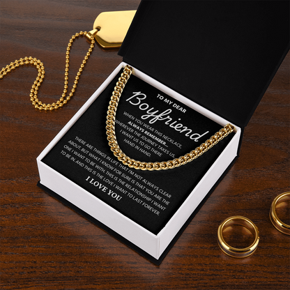 Chain For Men With Message Card and Gift Box, One chain that adds style and confidence