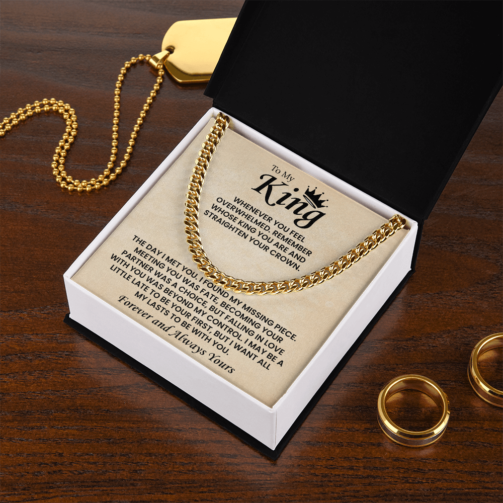 Cuban Chain Necklace For Men Romantic Gift, This chain adds instant charm to your boyfriend's style