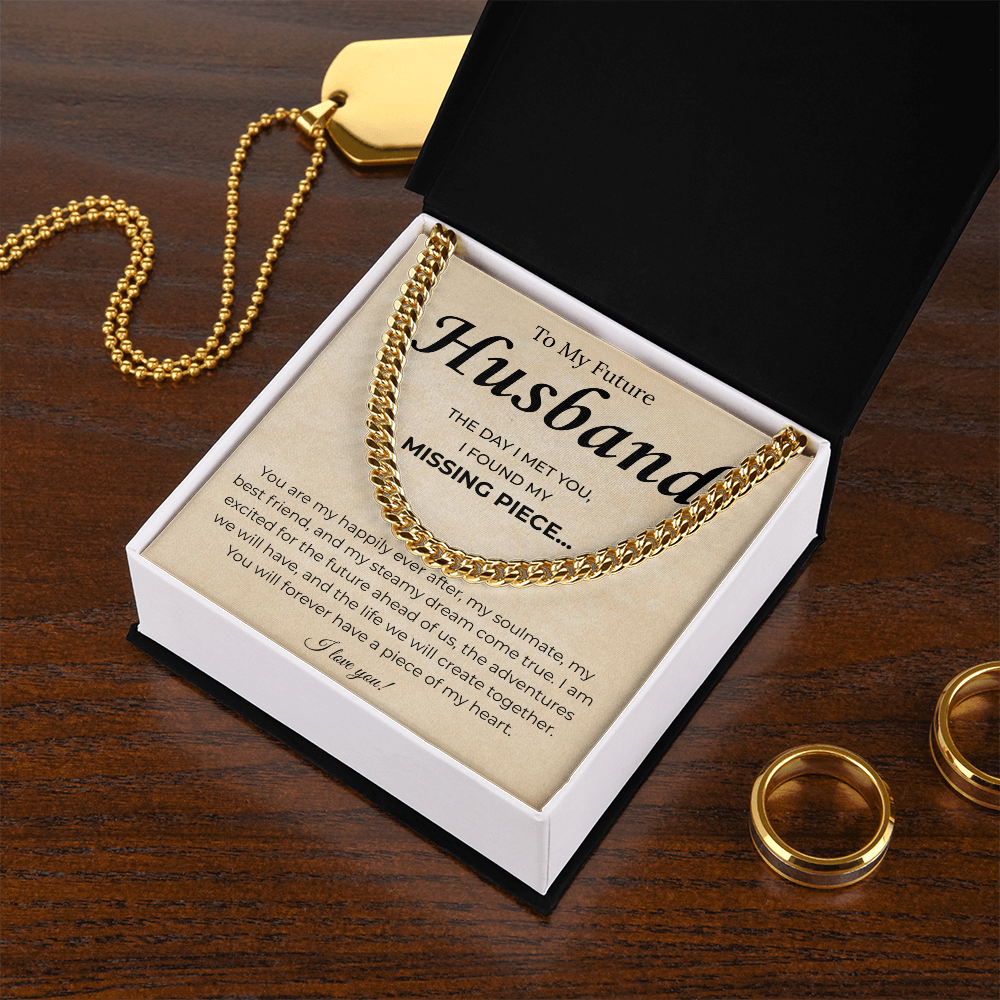 Promise Necklace Gifts For Future Husband, This chain upgraded his look