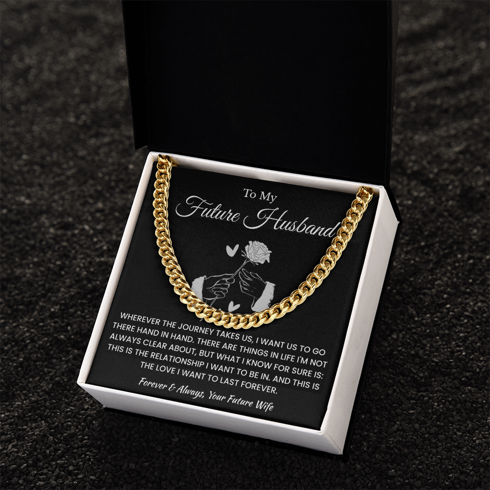 Fiance Necklace Gifts From Fiancee, That chain suits him perfectly