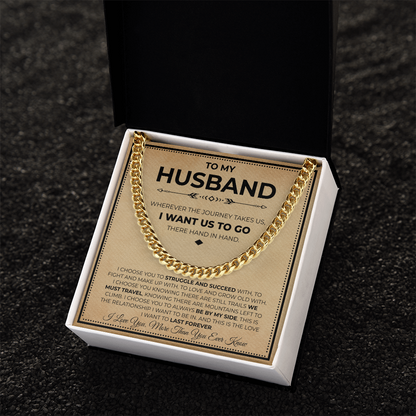 Husband Necklace Gifts From Wife, This chain makes your boyfriend look extra handsome.