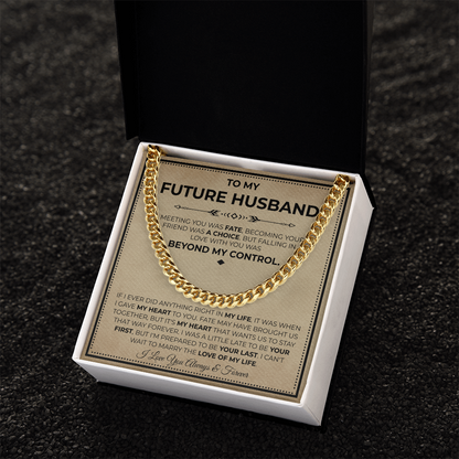 Necklace Gifts For Future Husband, This chain makes him look finer