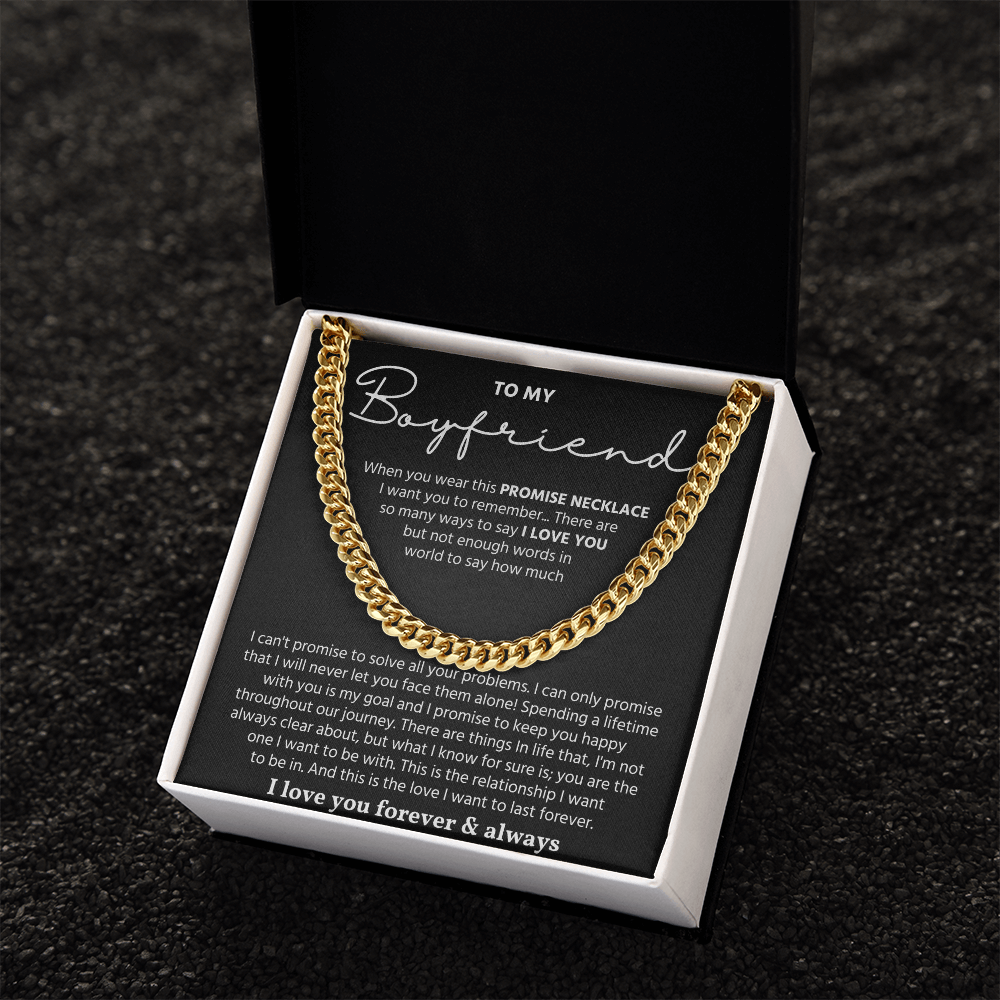 To My Man Necklace, Make your boyfriend stand out with this chain