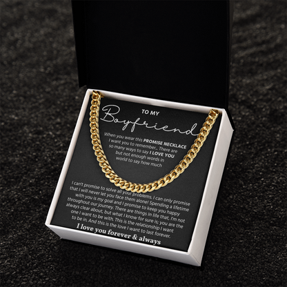 To My Man Necklace, Make your boyfriend stand out with this chain