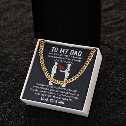 Father's day Necklace Gifts for Dad, Sentimental Gifts for Dad - Christmas Gifts for Dad from Daughter