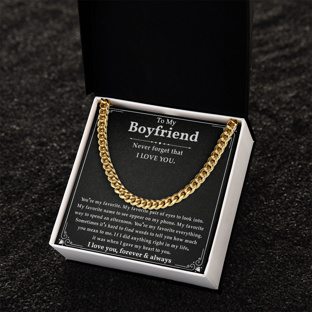 Anniversary Gifts For Boyfriend, This chain makes your boyfriend look handsome