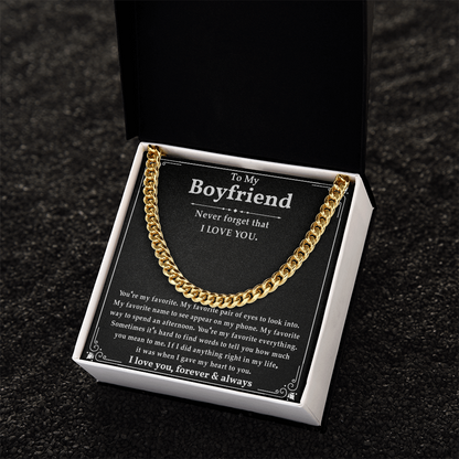 Anniversary Gifts For Boyfriend, This chain makes your boyfriend look handsome