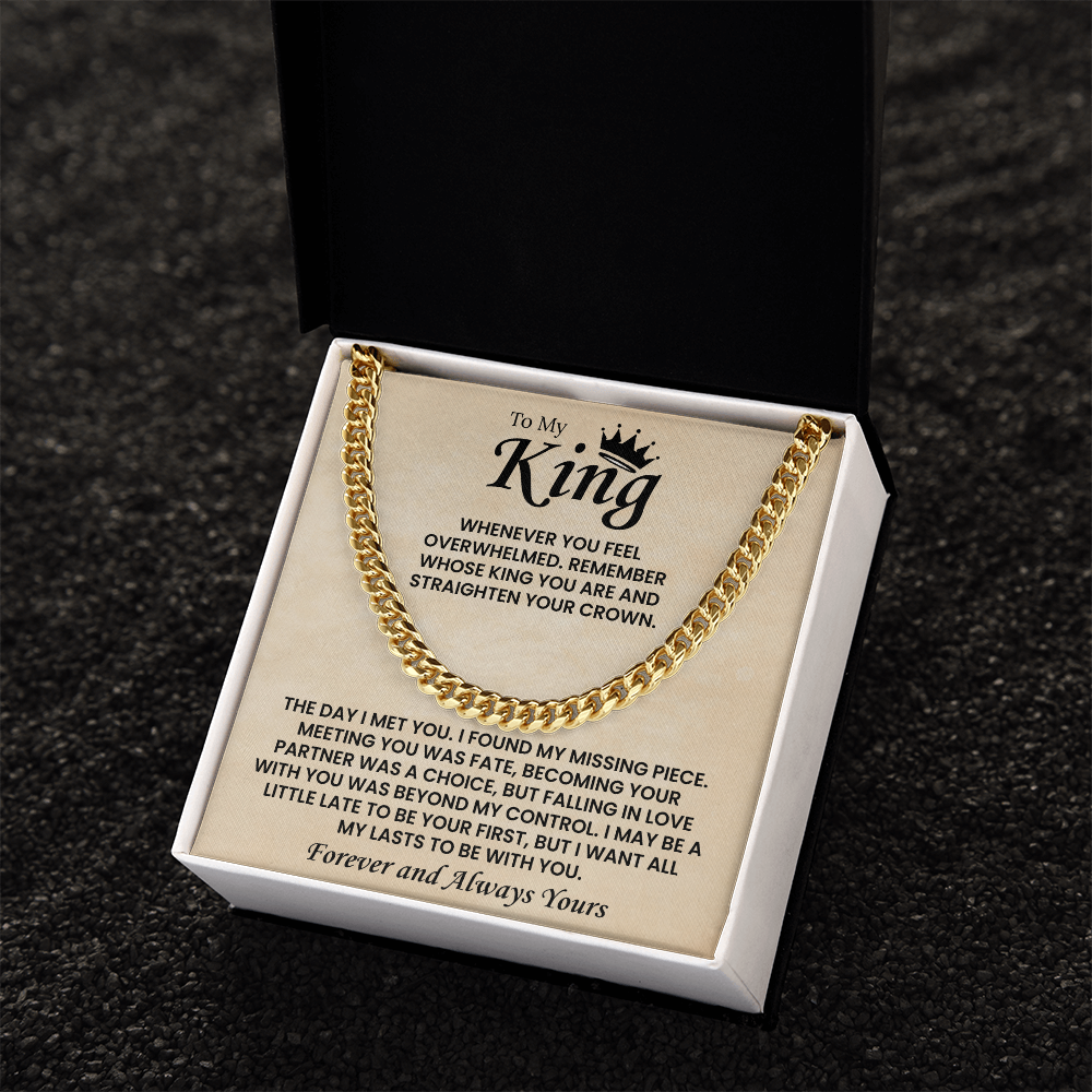 Cuban Chain Necklace For Men Romantic Gift, This chain adds instant charm to your boyfriend's style