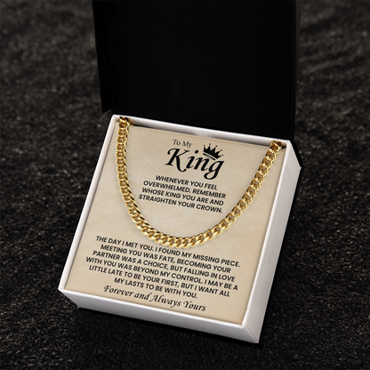 Cuban Chain Necklace For Men Romantic Gift, This chain adds instant charm to your boyfriend's style