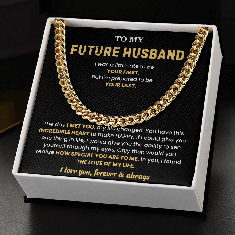 Future Husband Necklace from Future Wife, That chain hits different on him