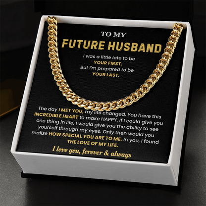 Future Husband Necklace from Future Wife, That chain hits different on him