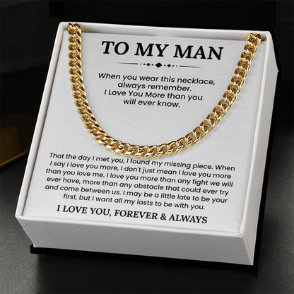 Birthday Valentines Day Necklace Gifts For Him, This chain adds instant charm to your boyfriend's style