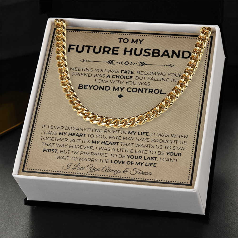 Necklace Gifts For Future Husband, This chain makes him look finer