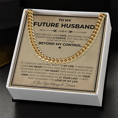 Necklace Gifts For Future Husband, This chain makes him look finer