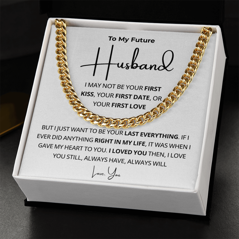 Future Husband Cuban Necklace, Simple chain, handsome effect