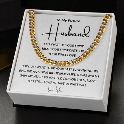 Future Husband Cuban Necklace, Simple chain, handsome effect