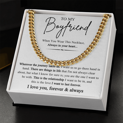 Cuban Link Chain Necklace Jewelry, A stylish chain to upgrade his everyday look