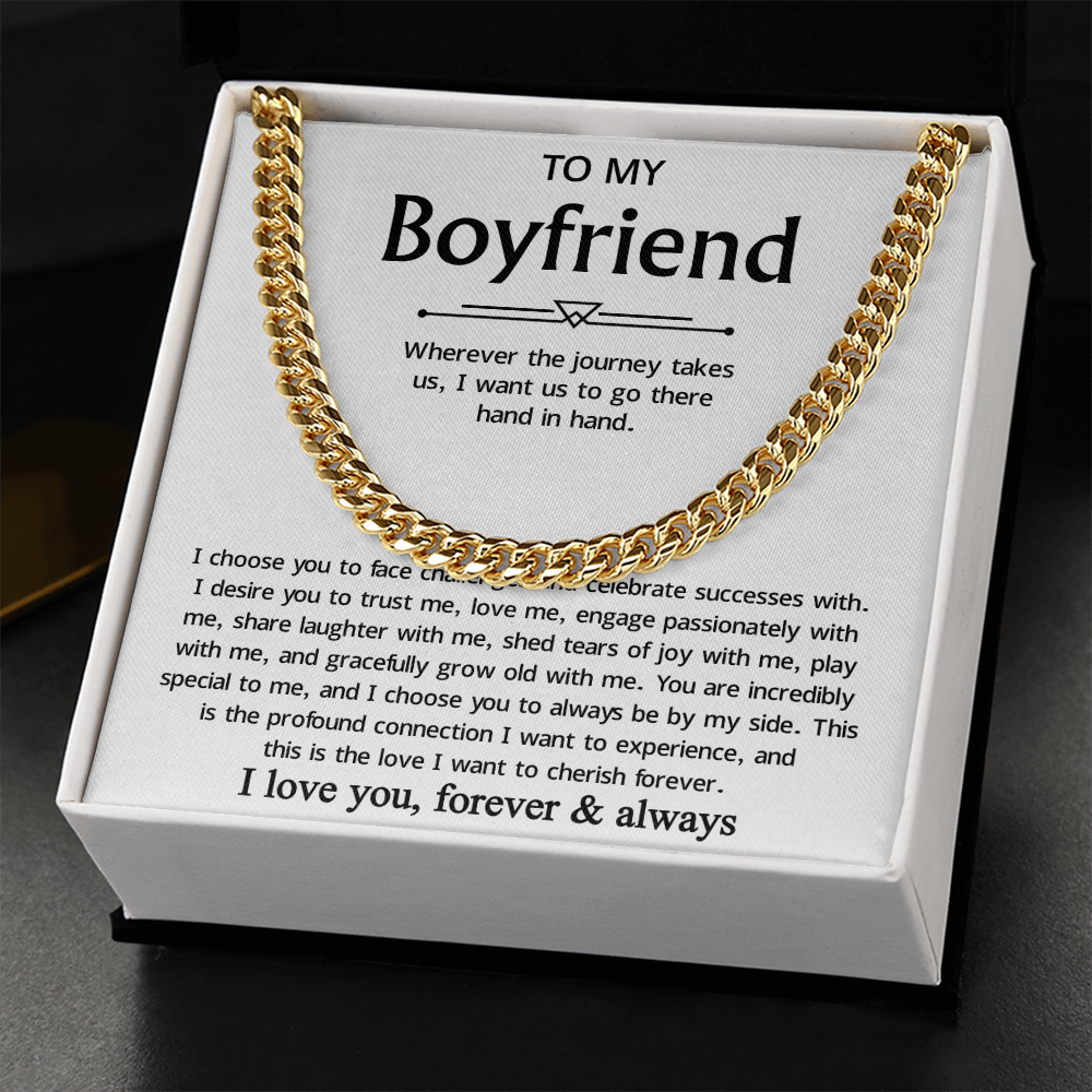 Promise Necklace For Boyfriend, Perfect chain gift for your handsome boyfriend