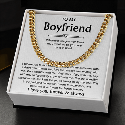 Promise Necklace For Boyfriend, Perfect chain gift for your handsome boyfriend