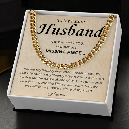 Promise Necklace Gifts For Future Husband, This chain upgraded his look
