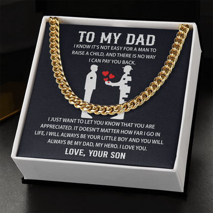Father's day Necklace Gifts for Dad, Sentimental Gifts for Dad - Christmas Gifts for Dad from Daughter