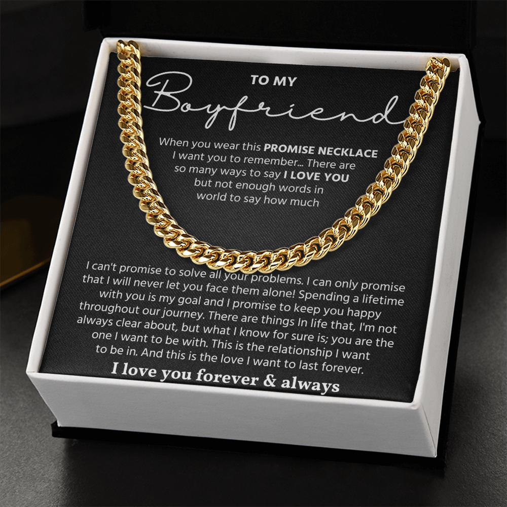To My Man Necklace, Make your boyfriend stand out with this chain