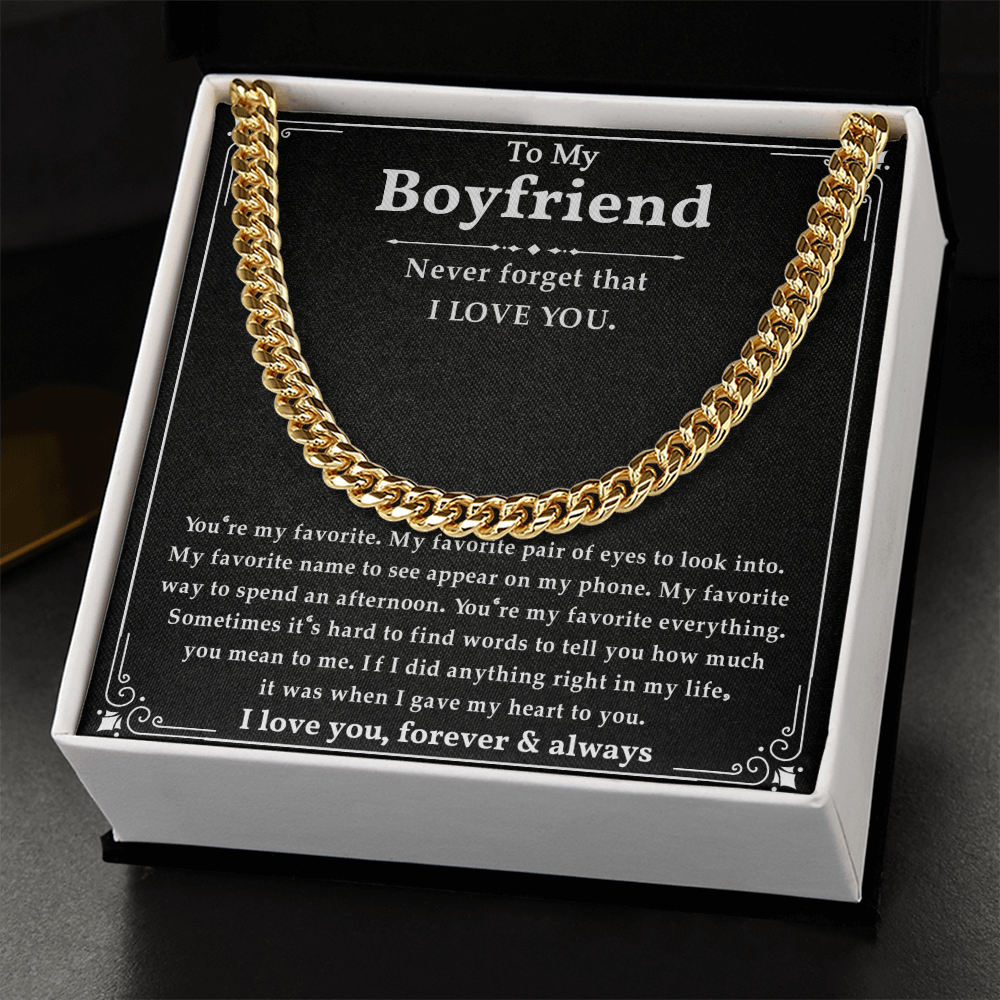 Anniversary Gifts For Boyfriend, This chain makes your boyfriend look handsome