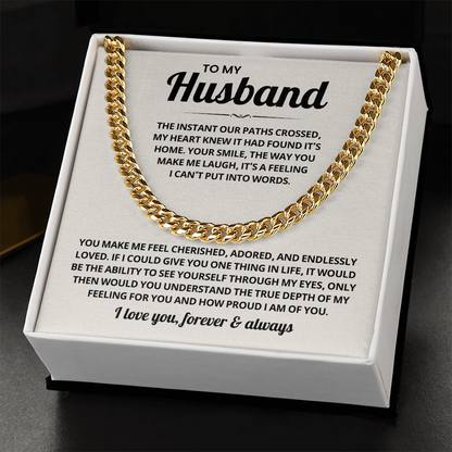 Valentines gifts for Husband, A chain that turns everyday style into handsome style