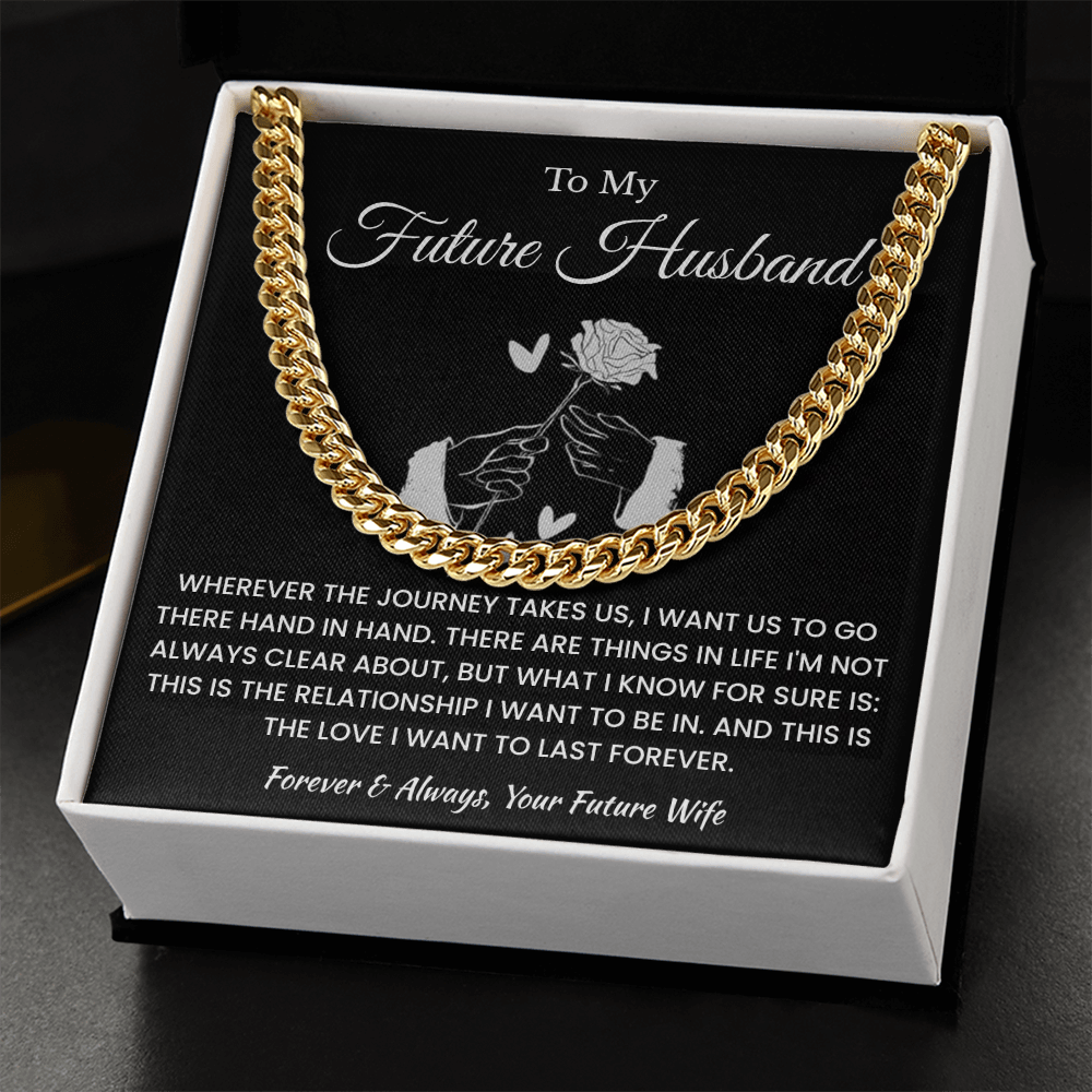 Fiance Necklace Gifts From Fiancee, That chain suits him perfectly