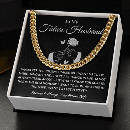 Fiance Necklace Gifts From Fiancee, That chain suits him perfectly