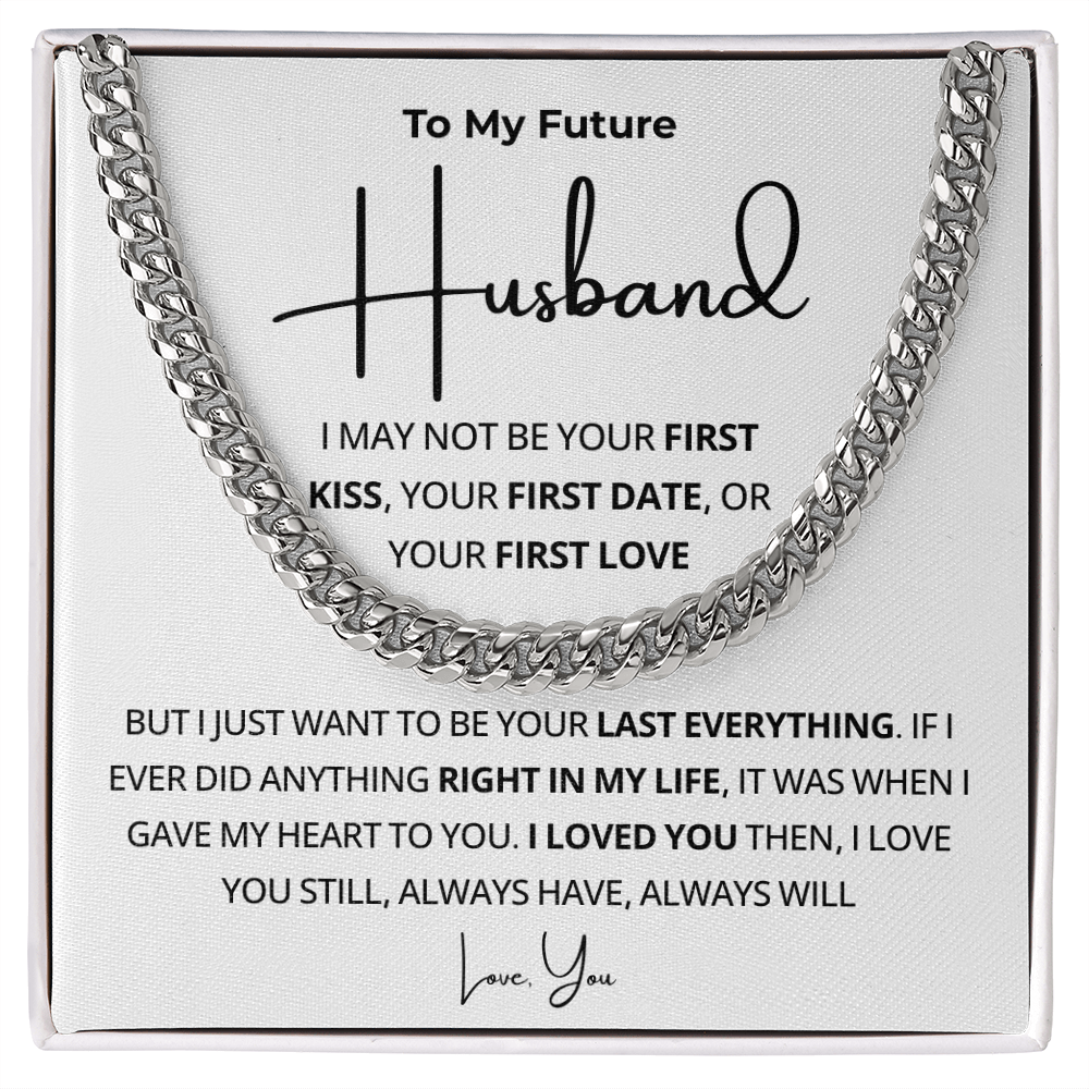 Future Husband Cuban Necklace, Simple chain, handsome effect