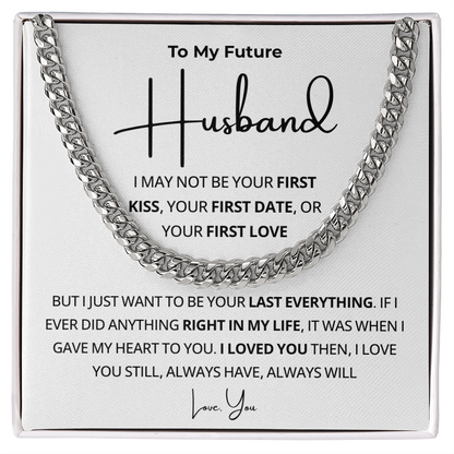 Future Husband Cuban Necklace, Simple chain, handsome effect