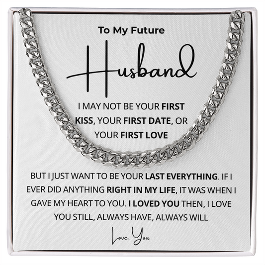 Future Husband Cuban Necklace, Simple chain, handsome effect