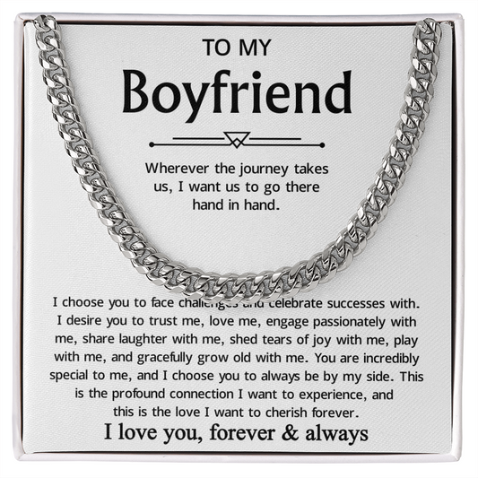 Promise Necklace For Boyfriend, Perfect chain gift for your handsome boyfriend