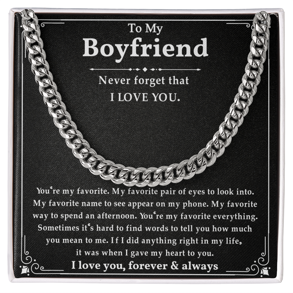 Anniversary Gifts For Boyfriend, This chain makes your boyfriend look handsome