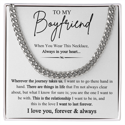Cuban Link Chain Necklace Jewelry, A stylish chain to upgrade his everyday look