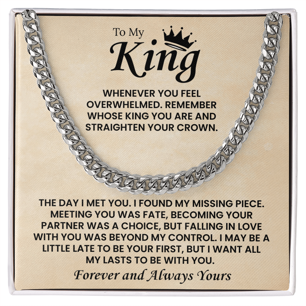 Cuban Chain Necklace For Men Romantic Gift, This chain adds instant charm to your boyfriend's style