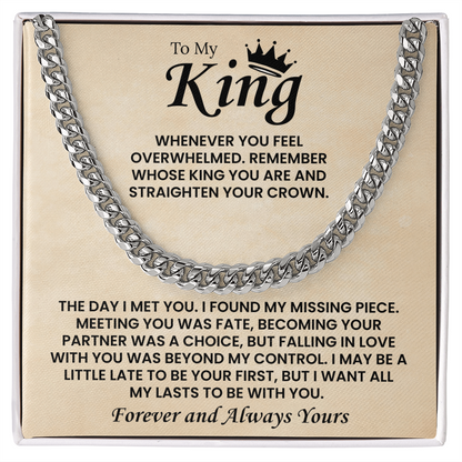Cuban Chain Necklace For Men Romantic Gift, This chain adds instant charm to your boyfriend's style