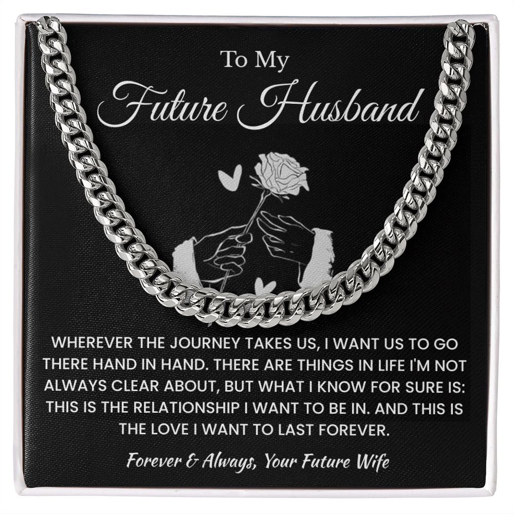 Fiance Necklace Gifts From Fiancee, That chain suits him perfectly