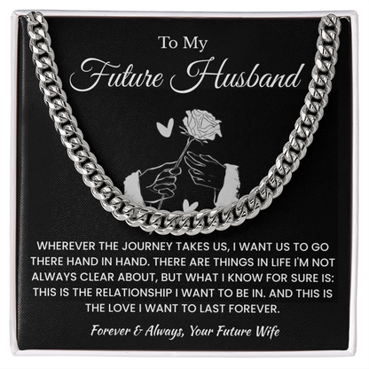 Fiance Necklace Gifts From Fiancee, That chain suits him perfectly