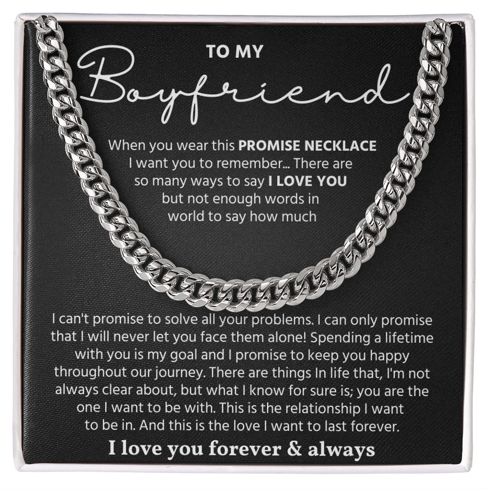 To My Man Necklace, Make your boyfriend stand out with this chain