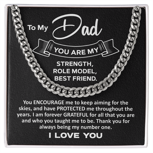 Memorial Necklace for Dad,  Fathers Day Gifts for Dad from Daughter, Father Son Jewelry Gifts