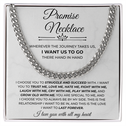 To My Man Necklace, Boyfriend Valentines Day Gift